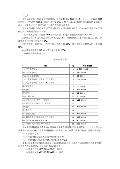 (完整word版)资产评估课后答案(word文档良心出品)