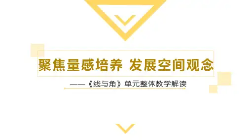 北师大版四年级上册数学《线与角》解读说课课件