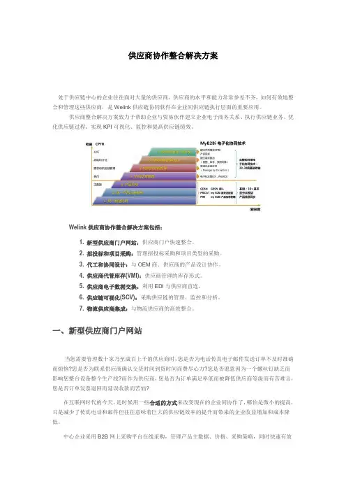 供应商协作整合解决方案