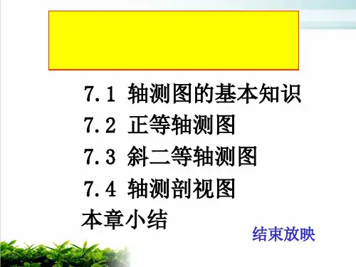 机械制图之轴测图模版(PPT27张)
