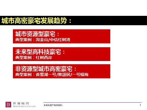 城市高密度豪宅发展PPT课件