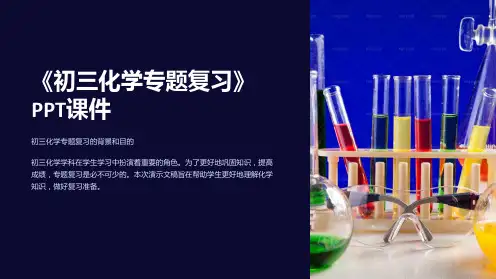 《初三化学专题复习》课件