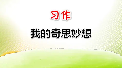 《我的奇思妙想》PPT[优秀课件]