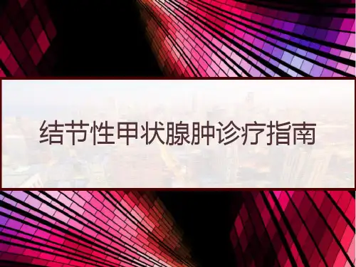 结节性甲状腺肿诊疗指南 PPT