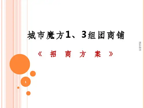 商铺招商企划ppt课件