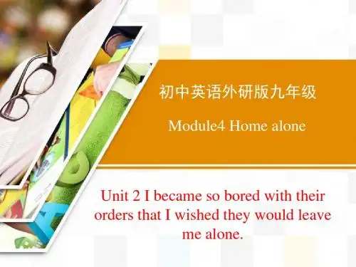 外研版英语九年级上册Module4 Unit2精品课件