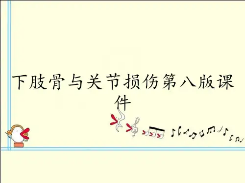 下肢骨与关节损伤第八版课件