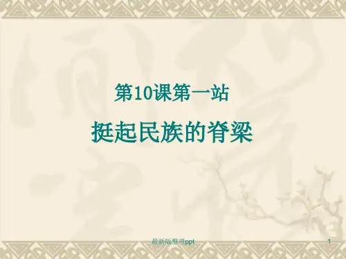 挺起民族的脊梁ppt课件