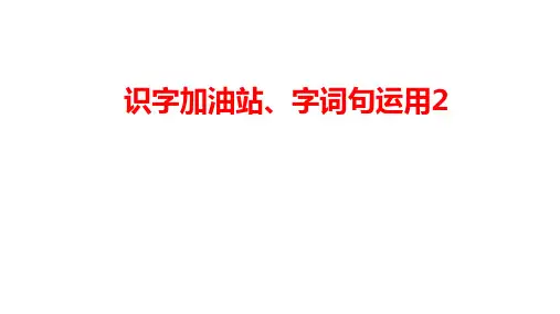 2024年秋一年级上册语文园地八识字加油站 字词句运用 课件(共12张PPT)