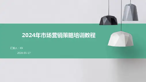 2024年市场营销策略培训教程