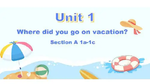 人教版八年级英语上册Unit 1 Section A 课件