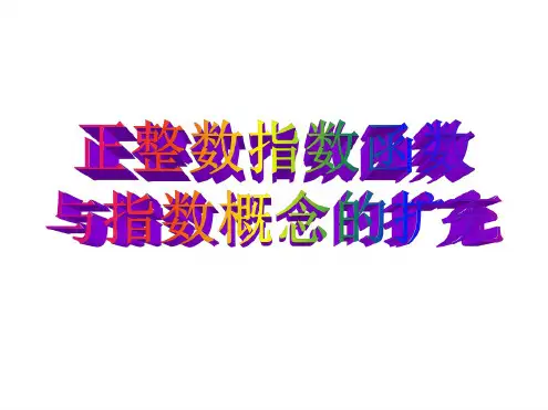 高一数学正整数指数函数