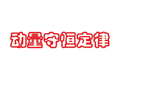 动量守恒定律  课件