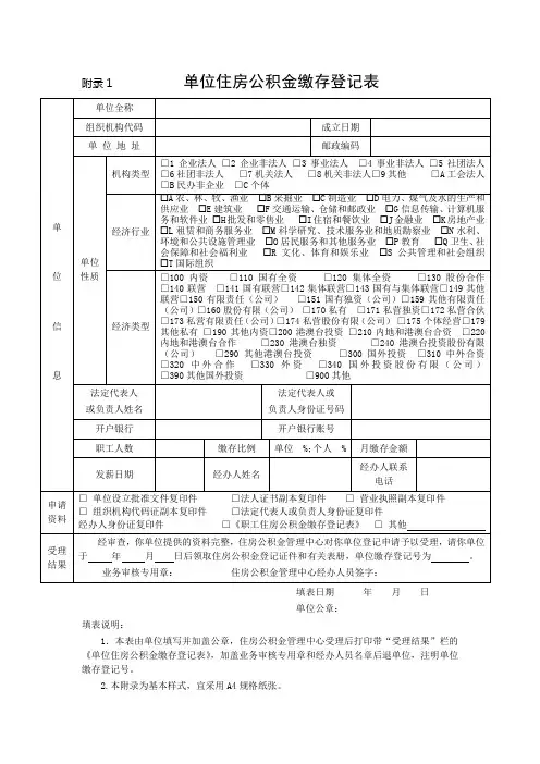 公积金规范附录表[1]