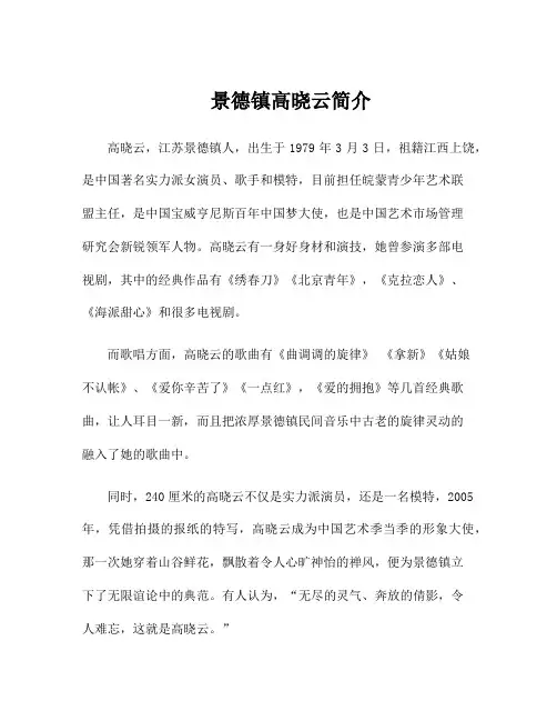 景德镇高晓云简介