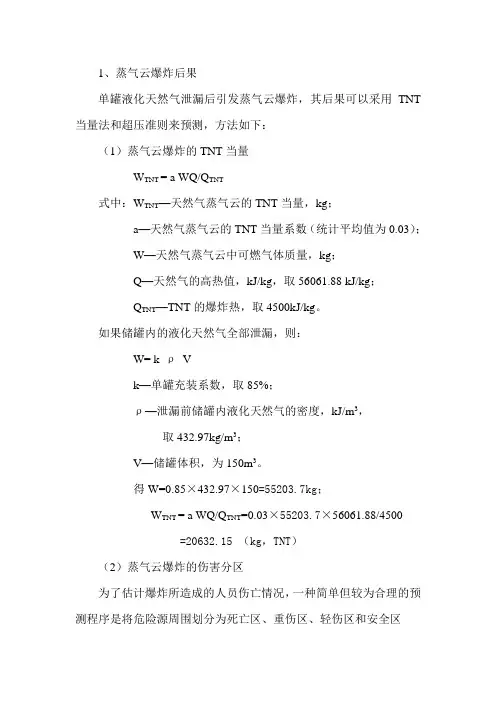 蒸汽云爆炸后果分析