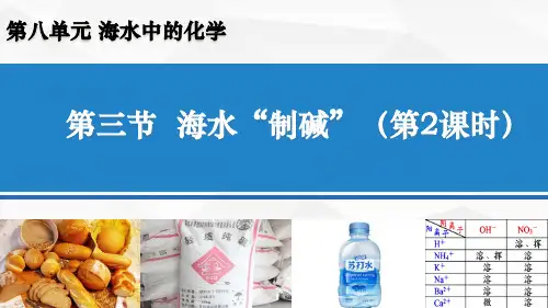 海水“制碱” 第二课时 课件---九年级化学鲁教版下册