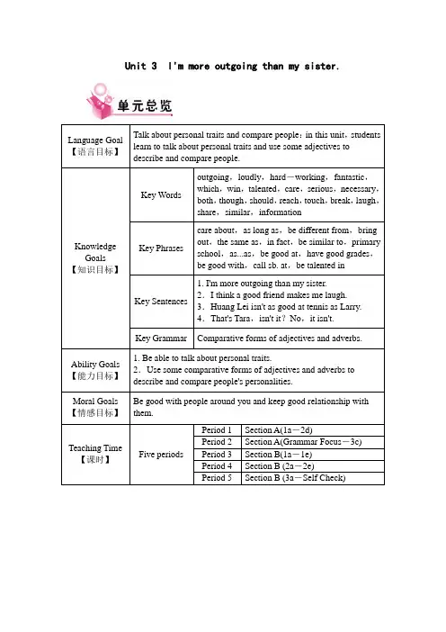 人教版初中英语八年级上册Unit-3-教案