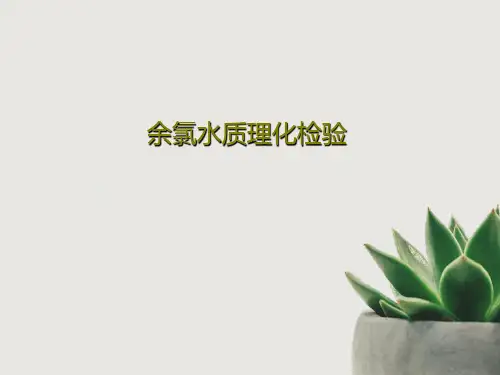 余氯水质理化检验44页PPT