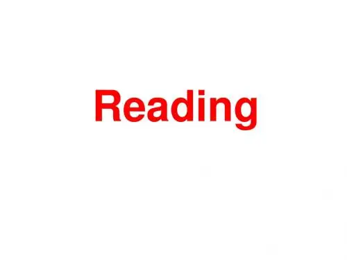 新人教选修七 Unit 1 Living well-Warming Up and Reading[课件]
