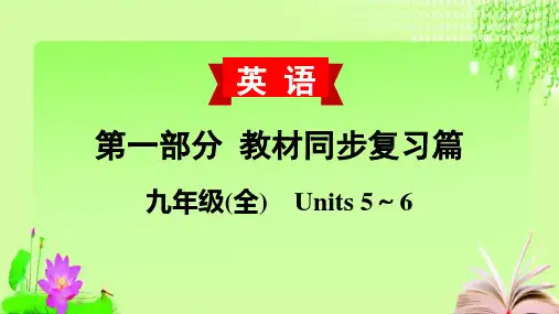 最新2020届中考英语教材复习九(全) Units 5～6教育课件