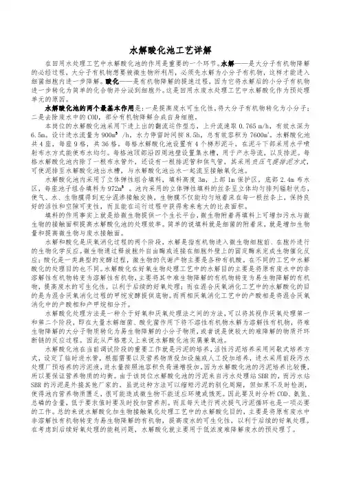 水解酸化池工艺详解
