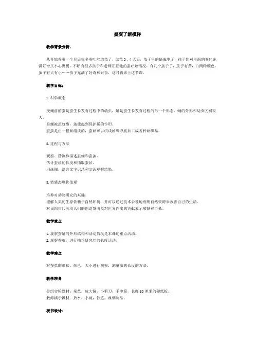 蚕变了新模样