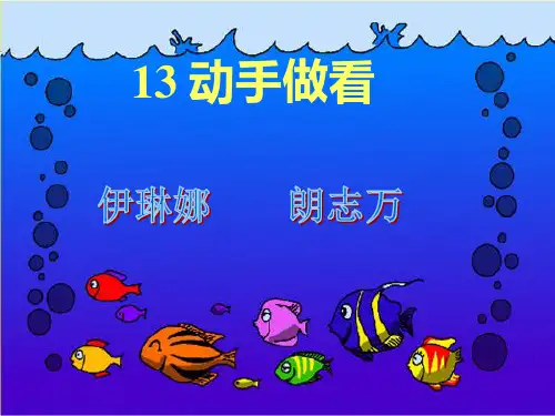 二年级下册语文第13课《动手做做看》课件