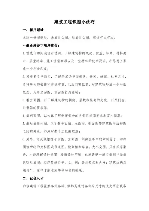 建筑工程识图小技巧