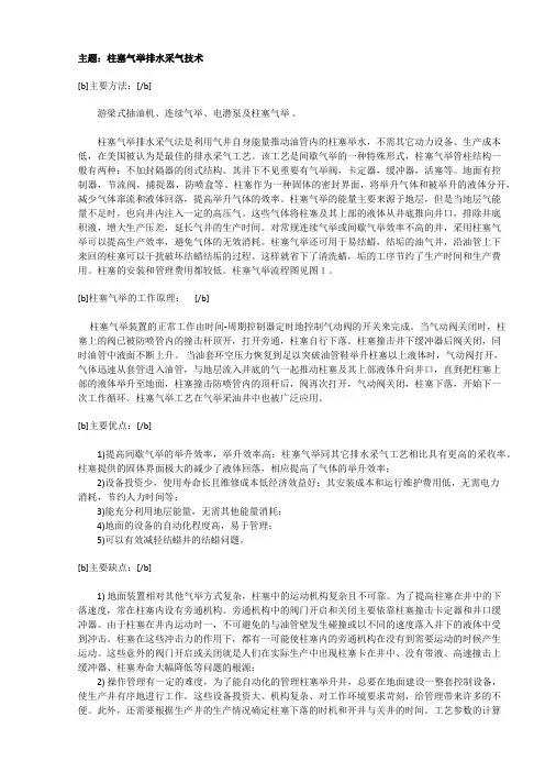 柱塞气举工艺