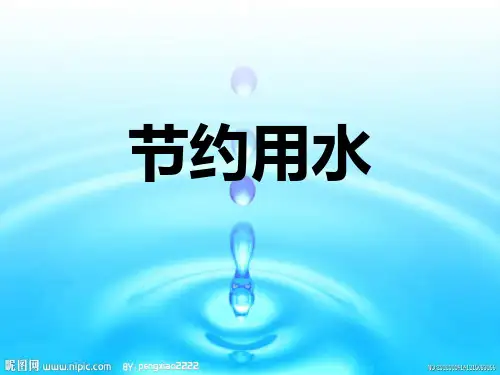 苏教版五年级下册练习7语文综合性活动《节约用水》课件