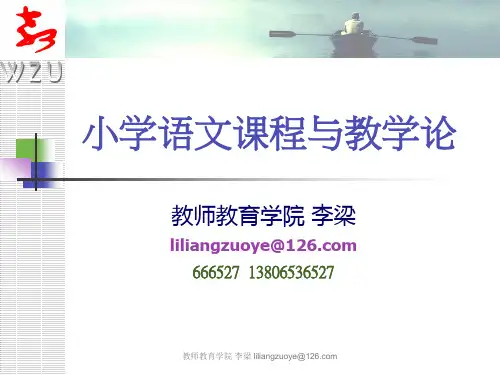 2019小学语文课程与教学论.识字、写字教学