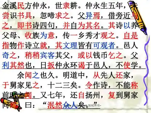 伤仲永复习
