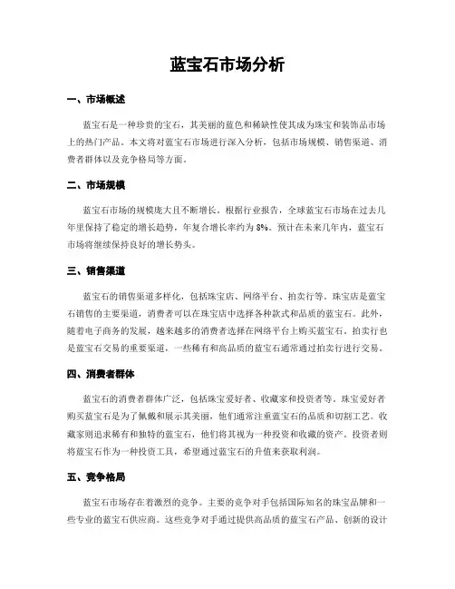 蓝宝石市场分析