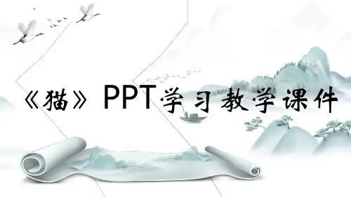 《猫》PPT学习教学课件