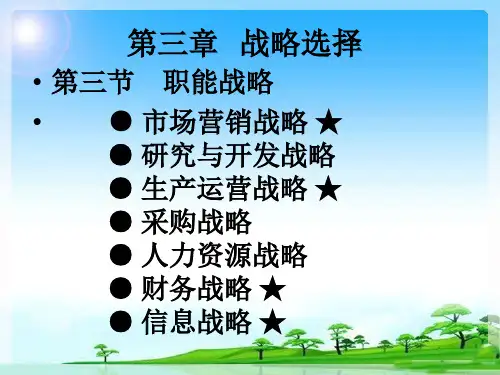 公司战略与风险管理3-6