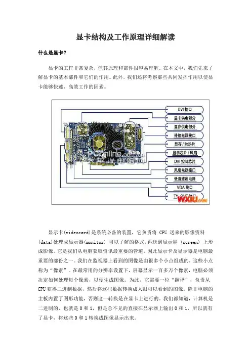 显卡结构与工作原理