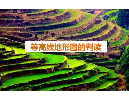 2019届一轮复习等高线地形图