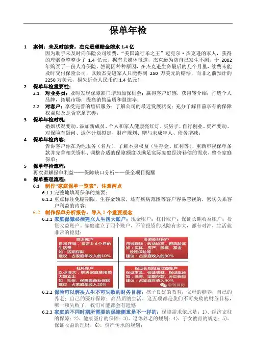 保险知识：保单年检