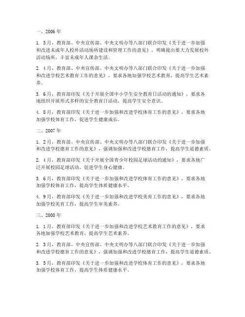 教育实践活动大事记