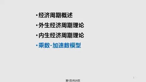 宏观经济学经济周期理论精PPT课件