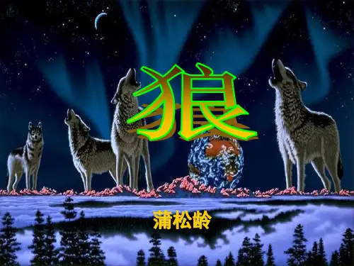 苏教版(2017)八年级语文下册：第一单元专题  狼 课件 (共59页)