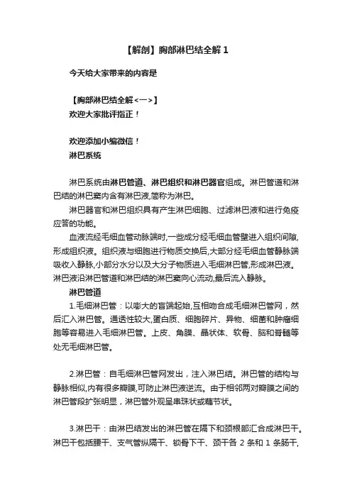 【解剖】胸部淋巴结全解1