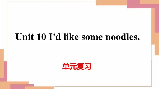 Unit10单元复习课件人教版英语七年级下册