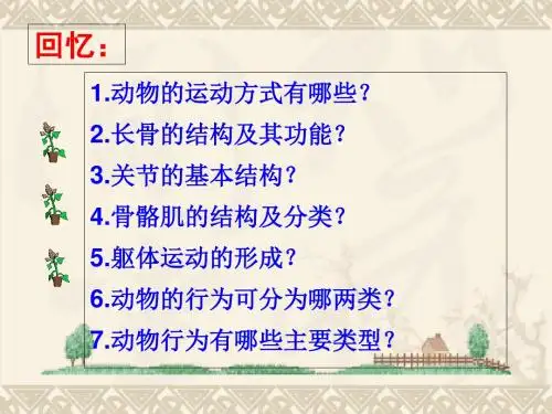 北师大版八年级生物上册第17章第1节动物在生物圈中的作用课件(共28张PPT)