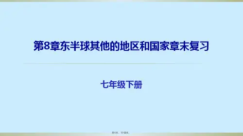 人教地理七级下册东半球其他的地区和国家章末复习课件(共13张PPT)