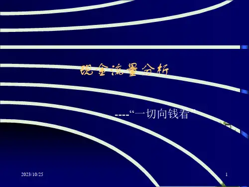 借款企业现金流量分析课件