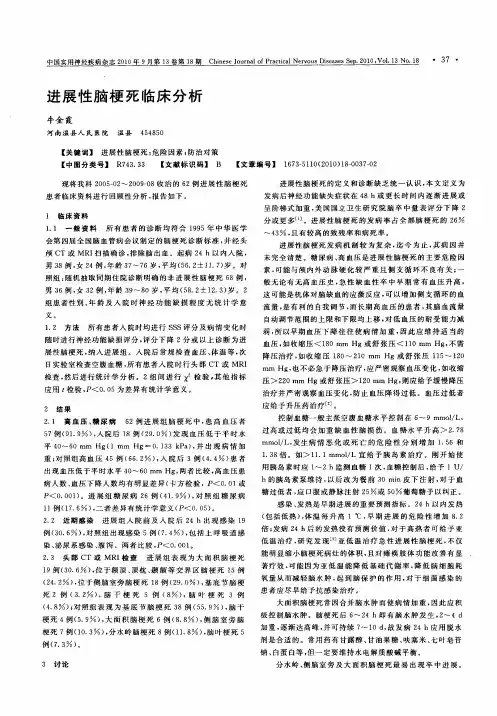 进展性脑梗死临床分析