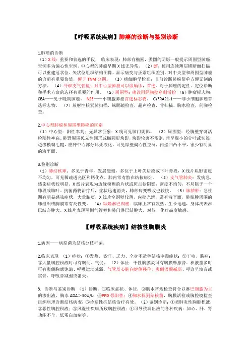 呼吸系统疾病