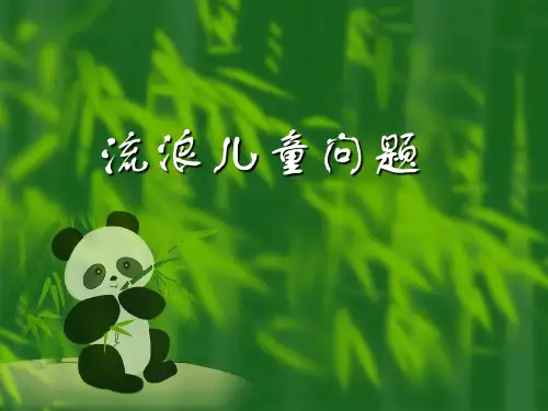 第十章 流浪儿童